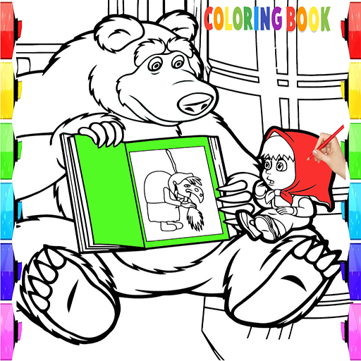 Masha  color book for kids