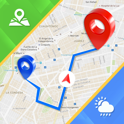 地図、ナビゲーション、道順