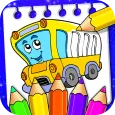 Vehicle Coloring Book Game