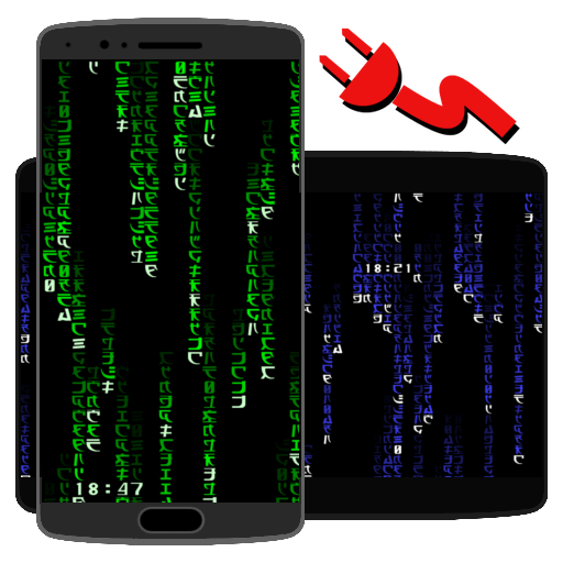 Matrix Screensaver with batter