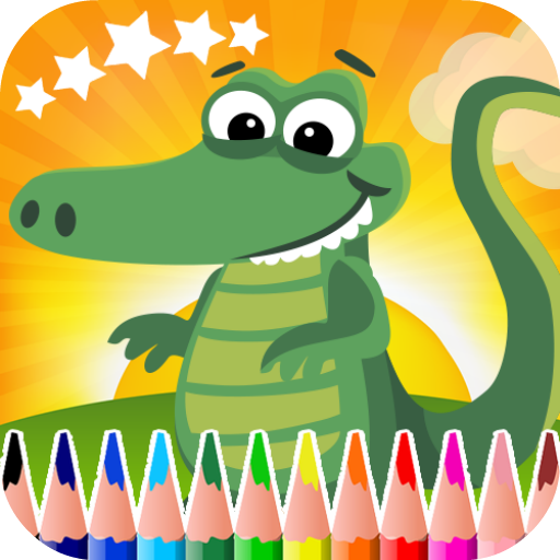 Crocodiles Coloring Book