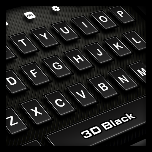 3D Black Keyboard Theme