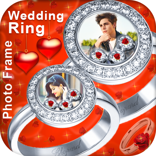 Ring Wedding Dual Photo Frame