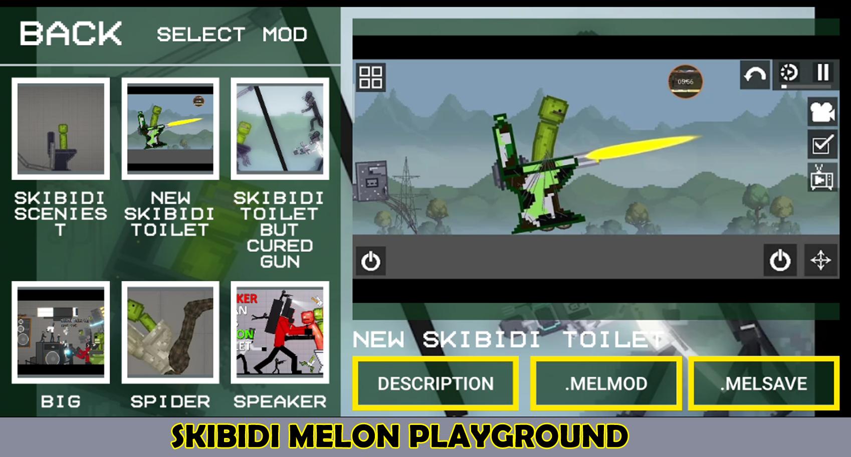 Skibidi Mod Melon Battle Playgrond