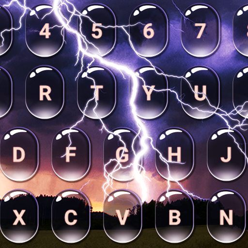 Tema Keyboard Petir Bergerak