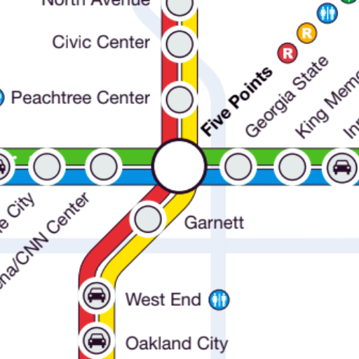 Atlanta MARTA Rail Map 2023