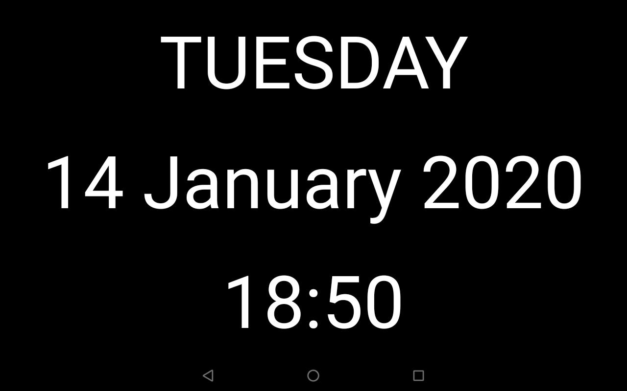 Download Big Clock screen saver android on PC