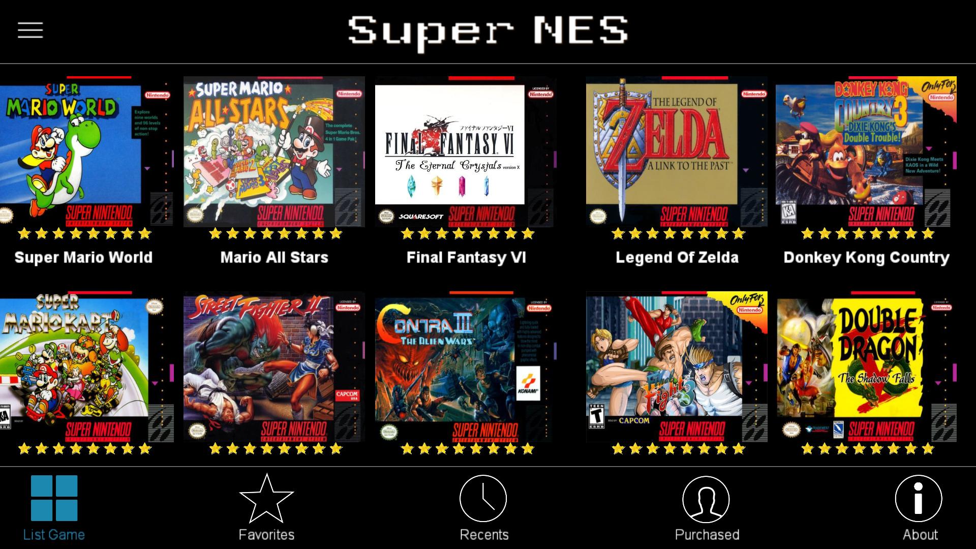 Retro snes deals emulator