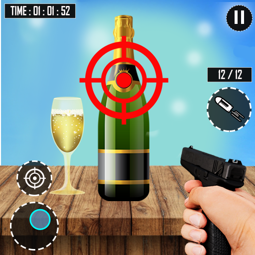 Bottle shooting Gun Games 3D
