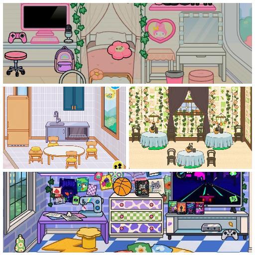 TOCA LIFE WORLD : 2 EXTRAORDINARY AESTHETIC BEDROOM DESIGN