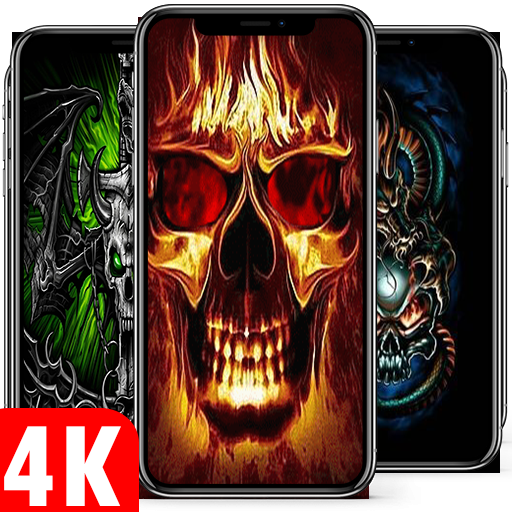 Rock Skull Live Wallpaper 4K