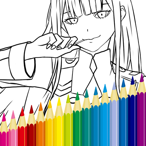 Zero Two Game Coloring Book