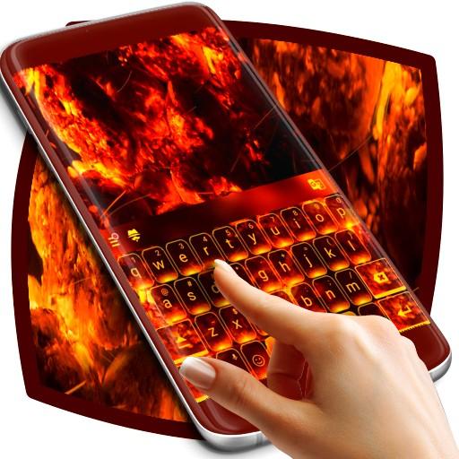 Fire Burning Keyboard Theme