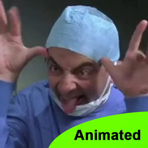 Mr.Bean Stickers Animated