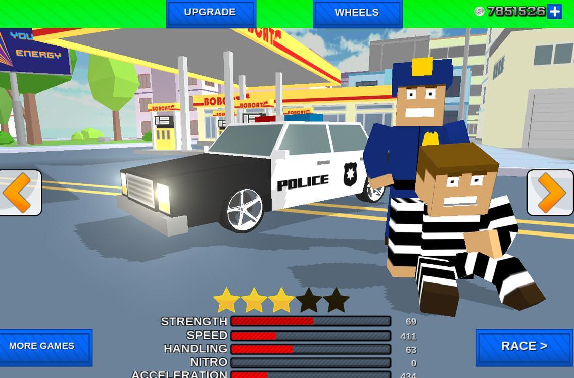 Download Blocky Cop Craft Running Thief android on PC