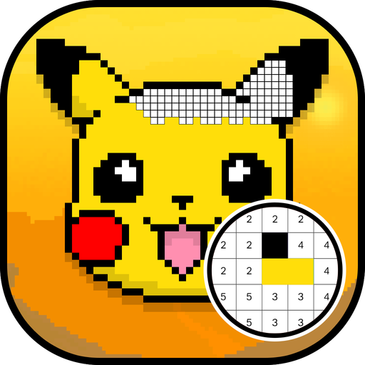 Color by Number Pokemon Pixel Art Free