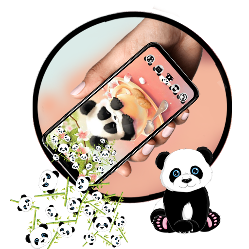 Cute Panda Gravity Theme