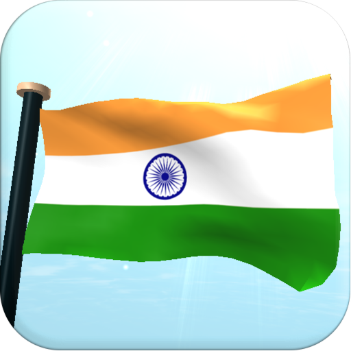 India Bendera 3D Percuma