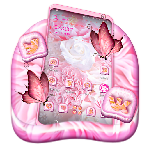 Rose Pink Launcher Theme