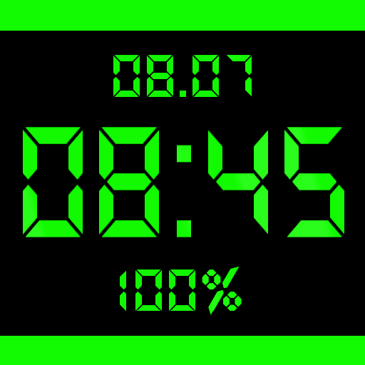 Digital Clock Live Wallpaper B