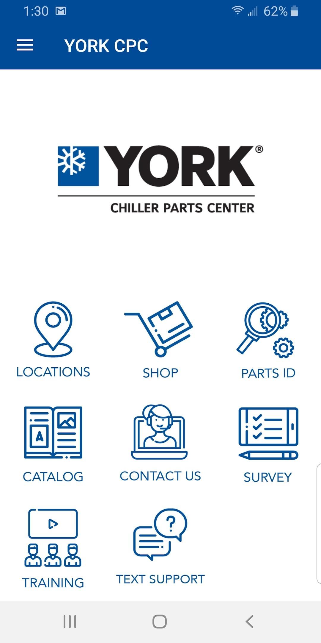 Download YORK Chiller Parts Center android on PC
