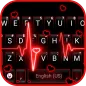 Neon Red Heartbeat Theme