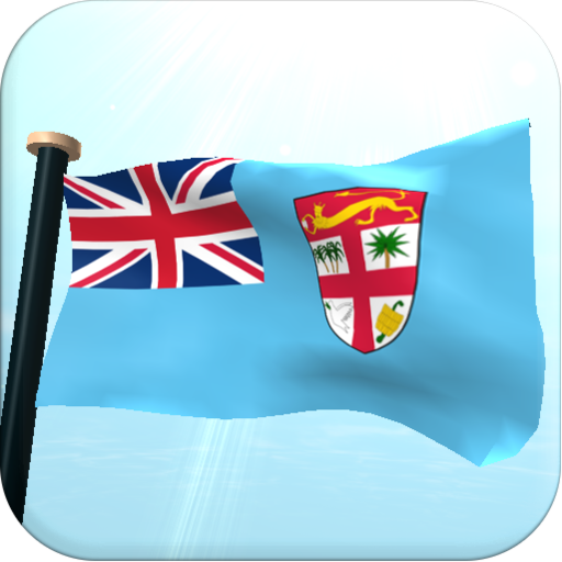 Fiji Flag 3D Free Wallpaper