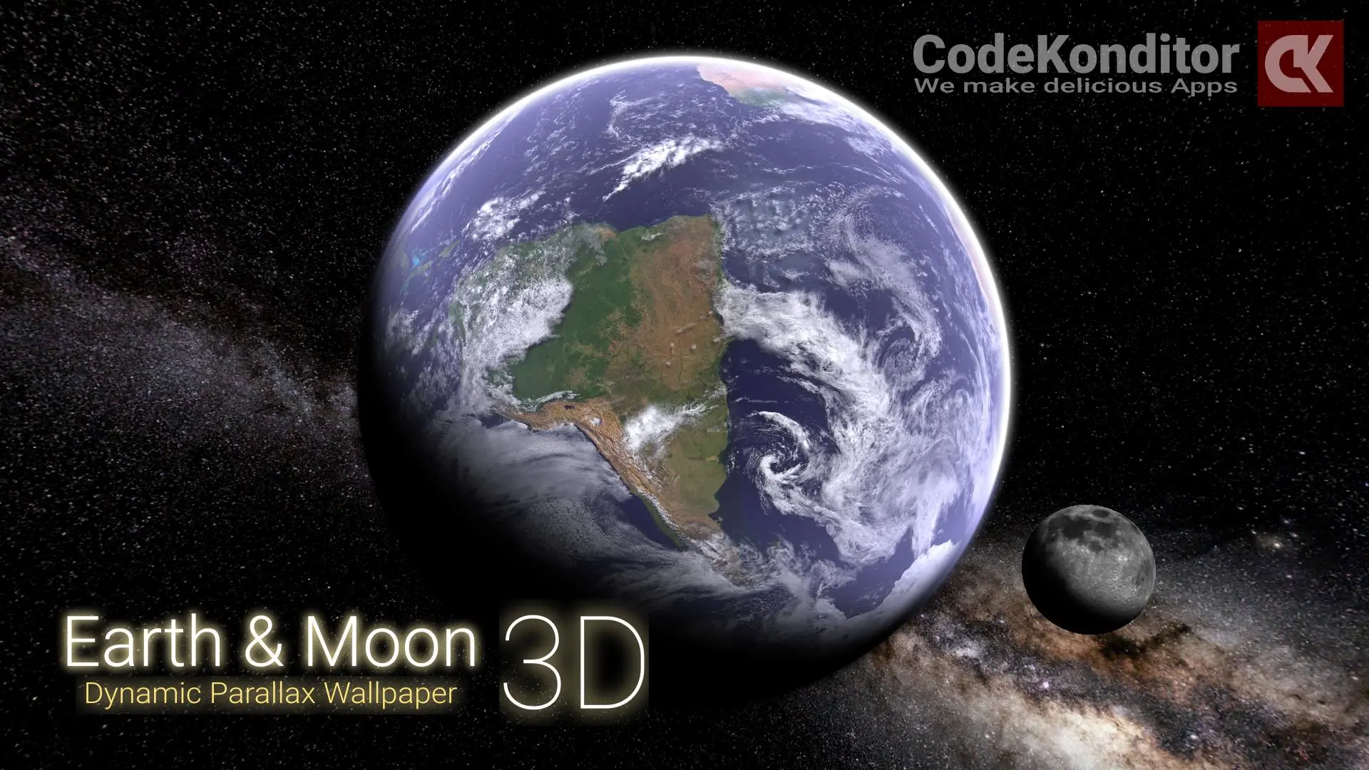 Tải xuống Earth & Moon 3D Live Wallpaper trên PC | GameLoop chính thức