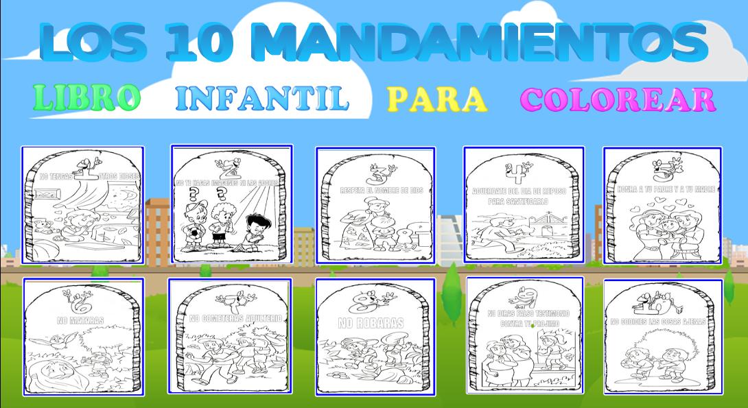 10 mandamientos para colorear