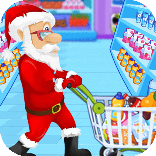 Santa Go Shop - Supermarket Games