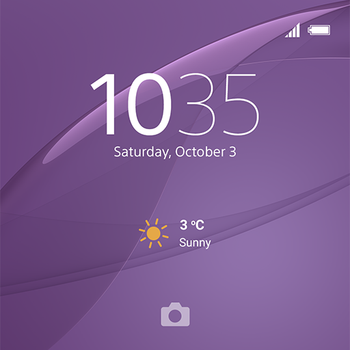 XPERIA™ Theme: Soft Purple