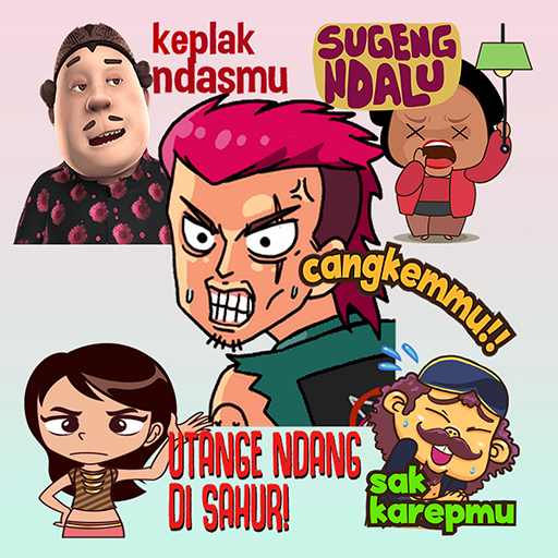 WA Sticker Logat Jowo Cute Jaw