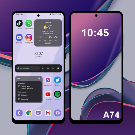 Samsung A74 Launcher