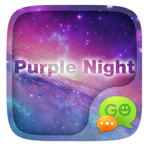 GO SMS PURPLE NIGHT THEME