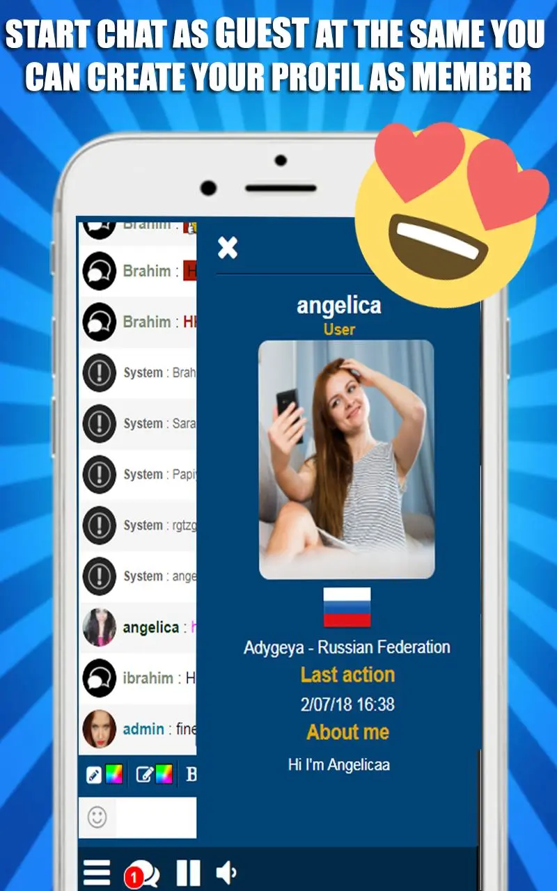 Chat with russian female