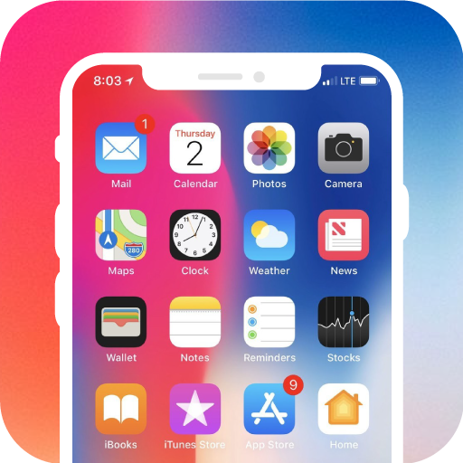 Phone X Launcher, Lockscreen & Control Center