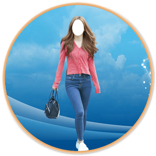 Women in Jeans Photo Frame