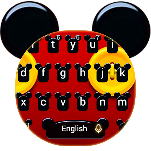 Cute Micky Bowknot Keyboard Theme