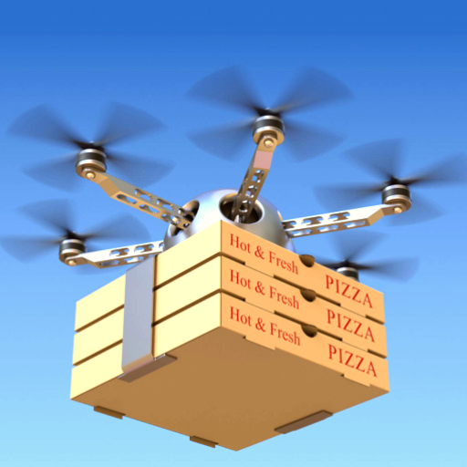 Deliver Pizza- Drone Simulator