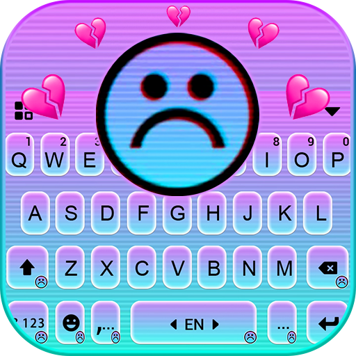 Neon Sad Emoji Theme