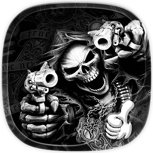 Hell Skull and Gun Theme