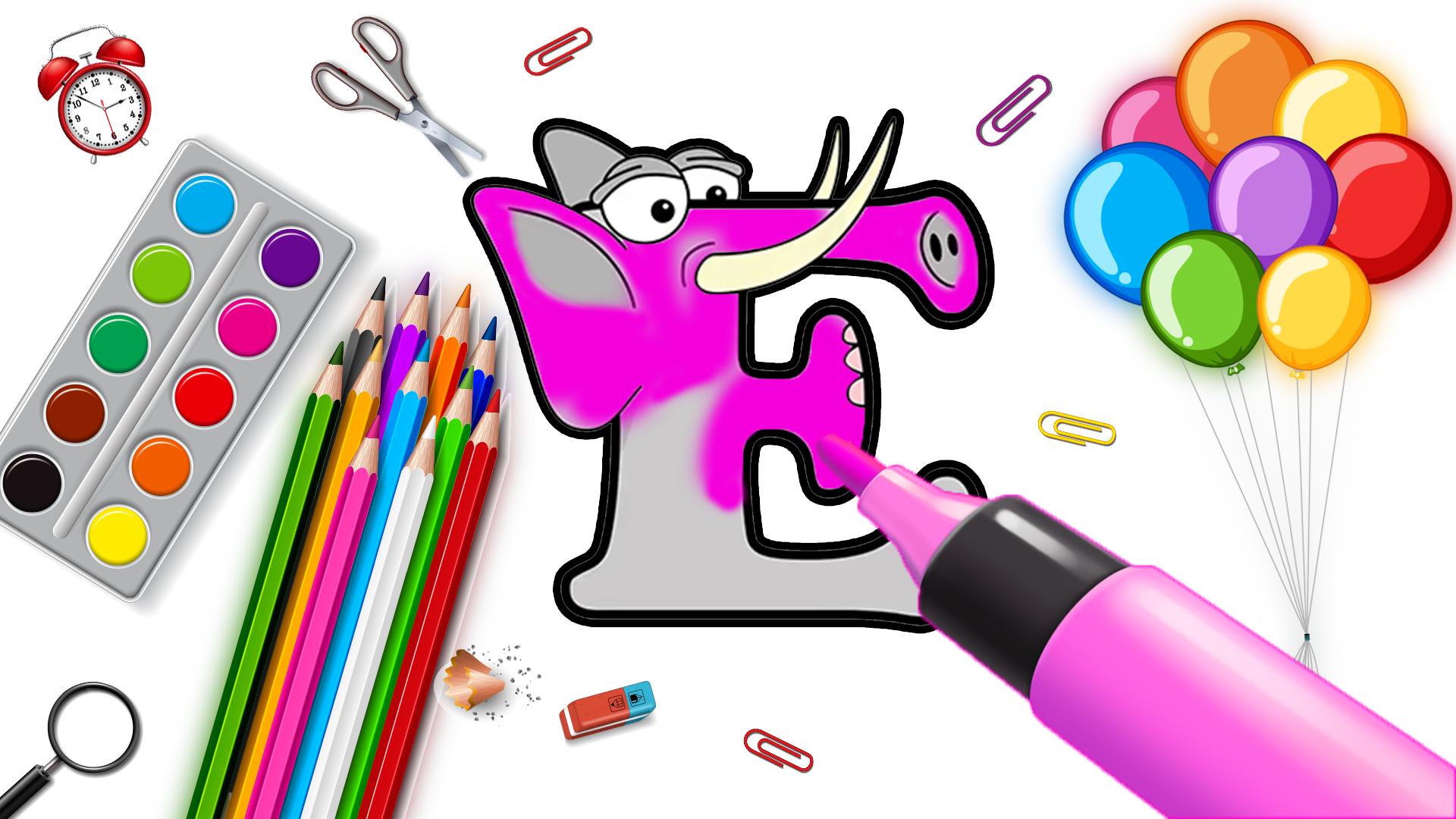 Desenhos para colorir Alphabet Lore A – Colorindo páginas