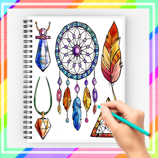 How to Draw Easy Dream Catcher