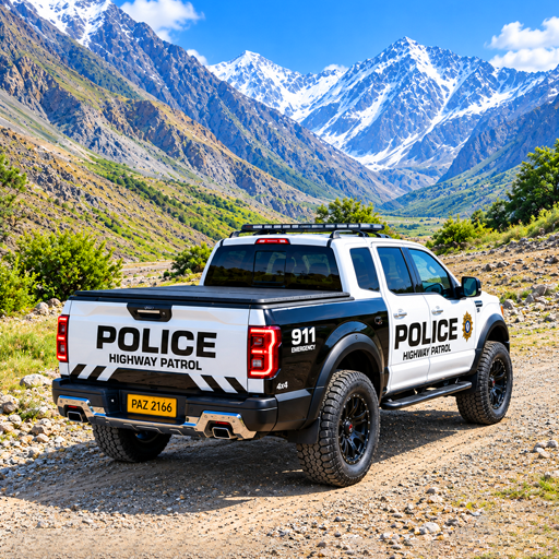 US Police Car Parking Games 3D