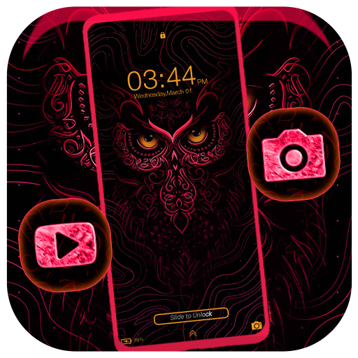 Owl Pink Dark Theme