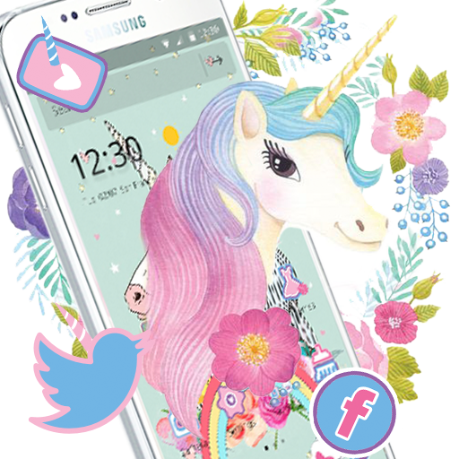 Rainbow Unicorn Theme,Cute Pink Rose Wallpaper