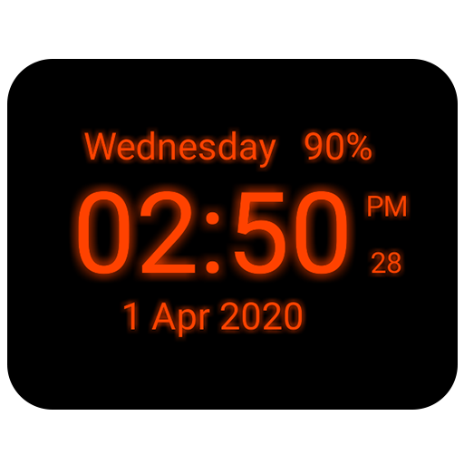 Digital Clock Live Wallpaper