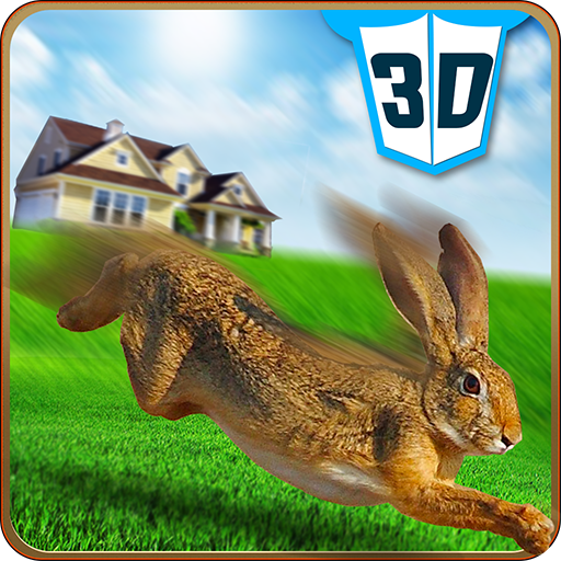 Pet Tavşan vs Köpek Saldırı 3D