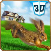 Pet Rabbit Vs Dog Attack 3D