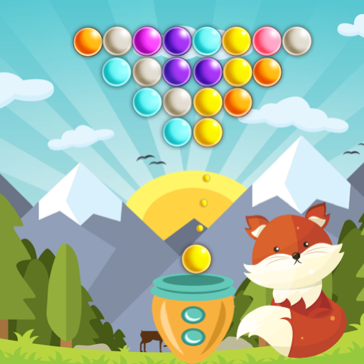 Cute Bubble Shooter Fox Game